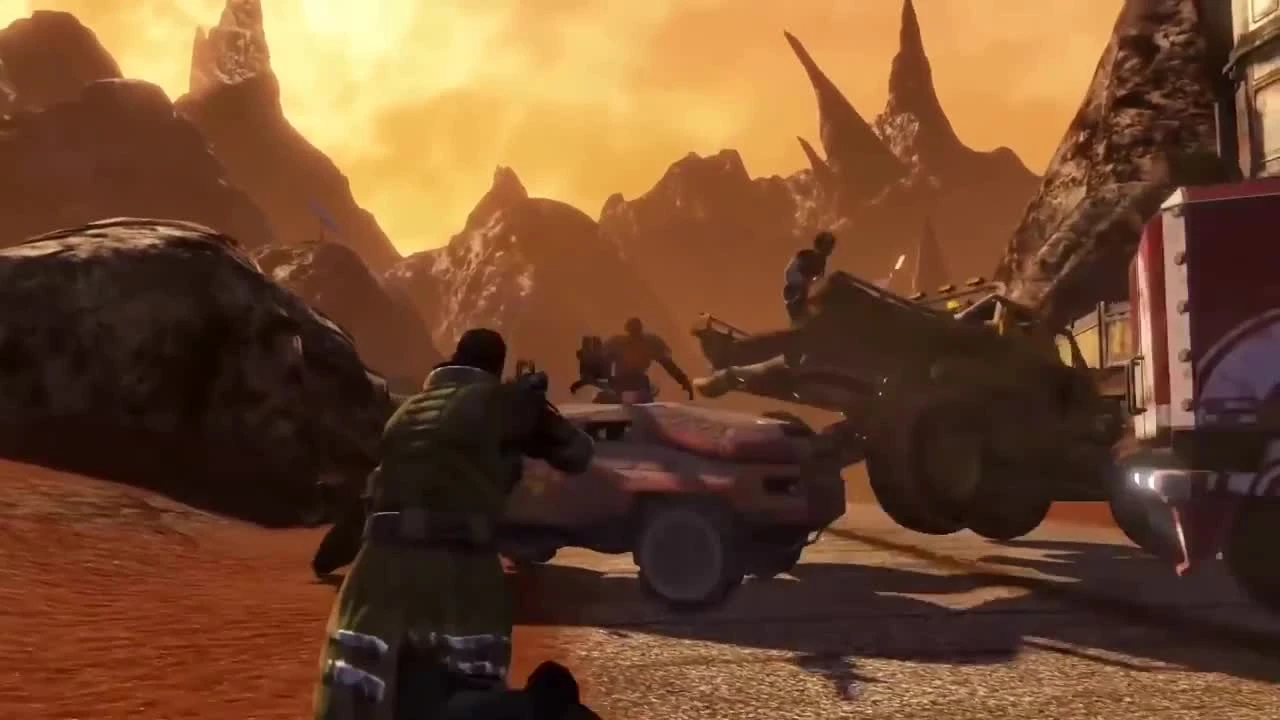 Red Faction: Guerrilla - Re-Mars-tered - ламповый русский трейлер - VHSник