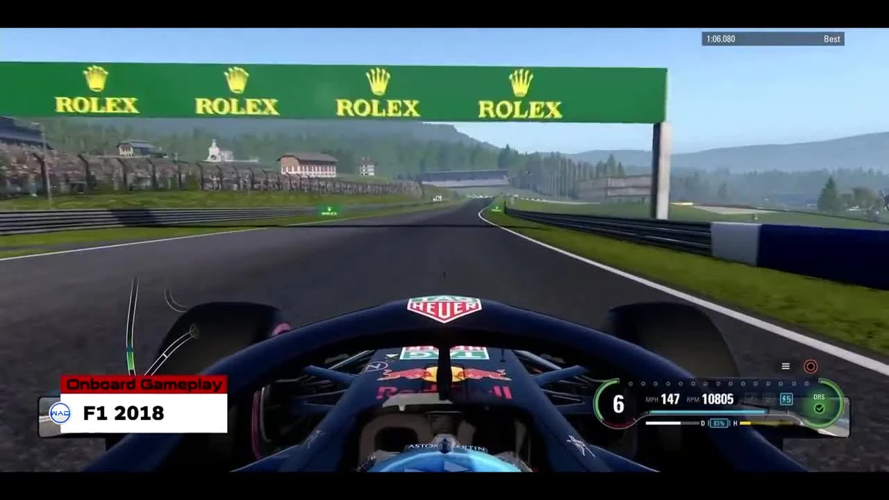 F1 2018 круг по трассе RedBull Ring