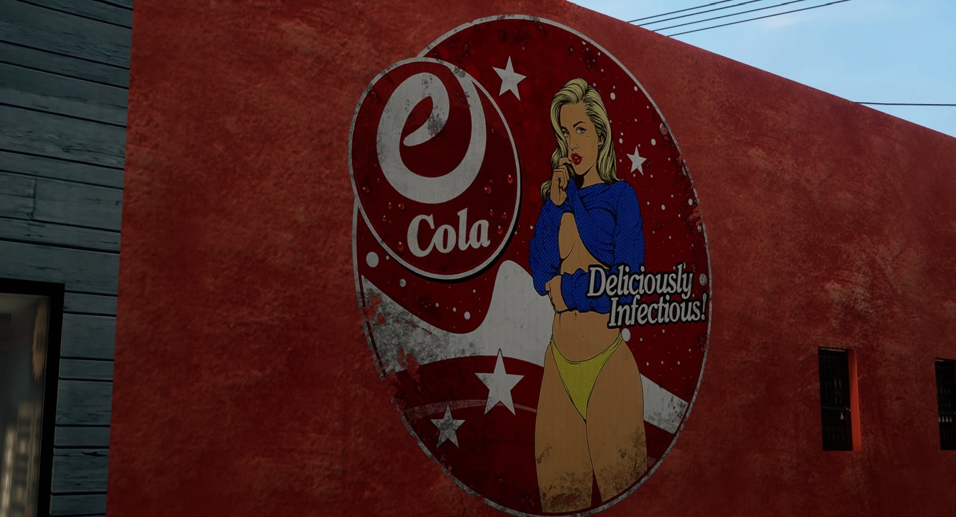 Grand Theft Auto: The Trilogy (San Andreas) "Мурал с девушкой"