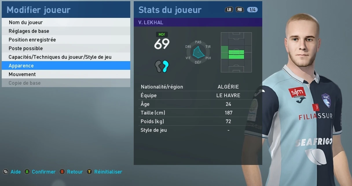 PES 2019 "Victor Lekhal Face by Tiitoo"