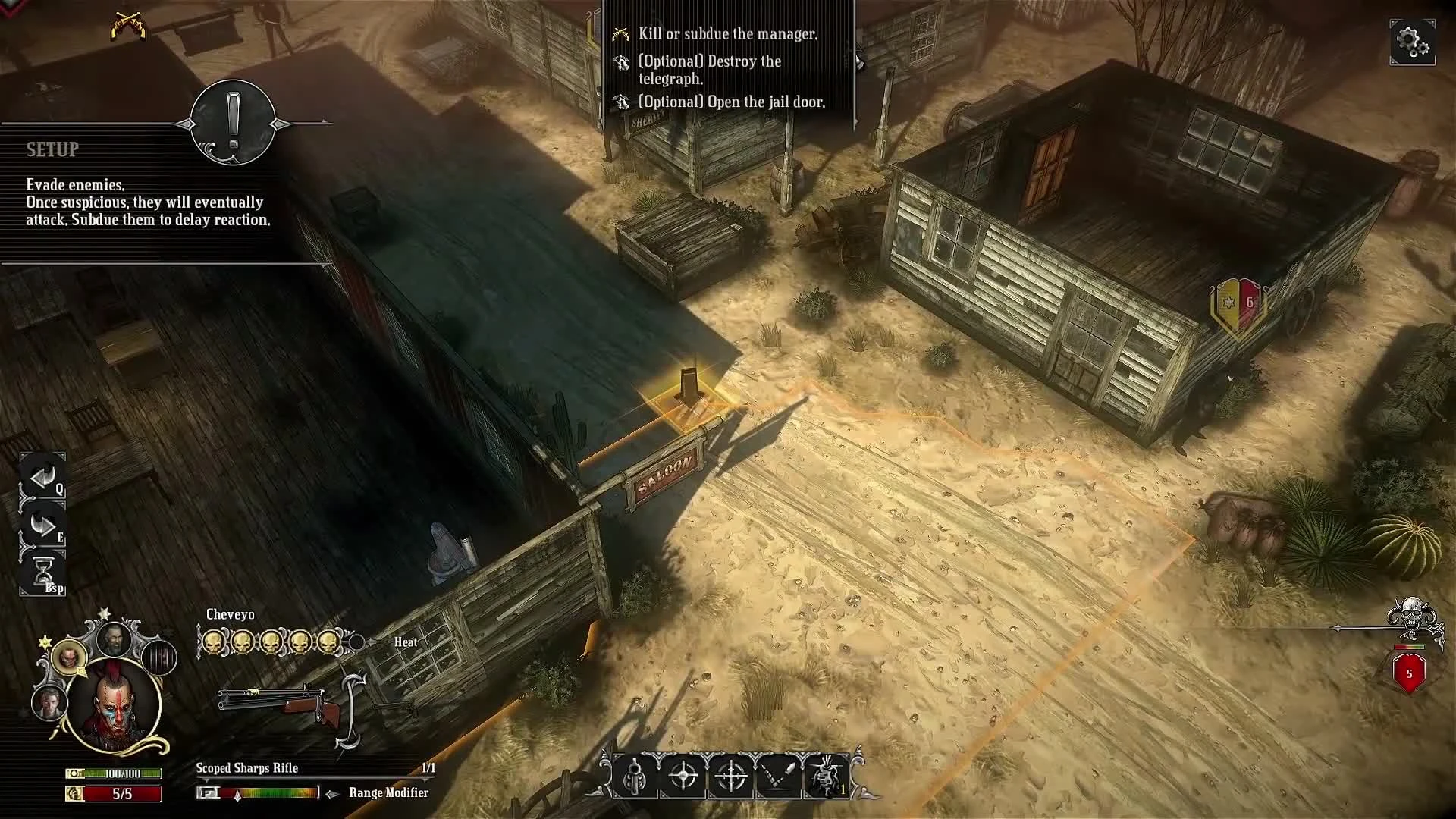 Hard West "Геймплейный ролик пошаговой стратегии с RPG элементами"