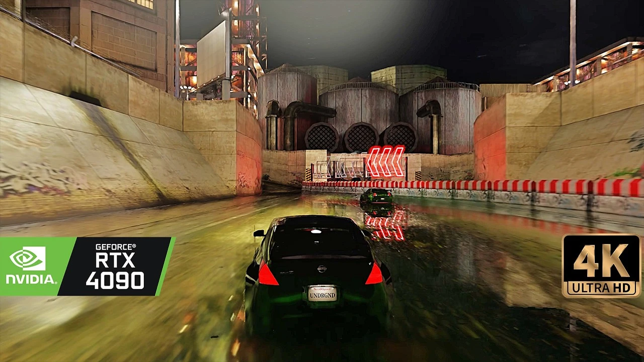 Геймплей фанатского ремастера Need for Speed: Underground с улучшенной графикой и RTX Remix
