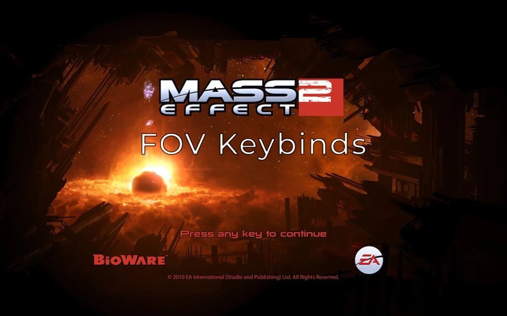 Mass Effect Legendary Edition "Настройки FOV через горячие клавиши для ME2"