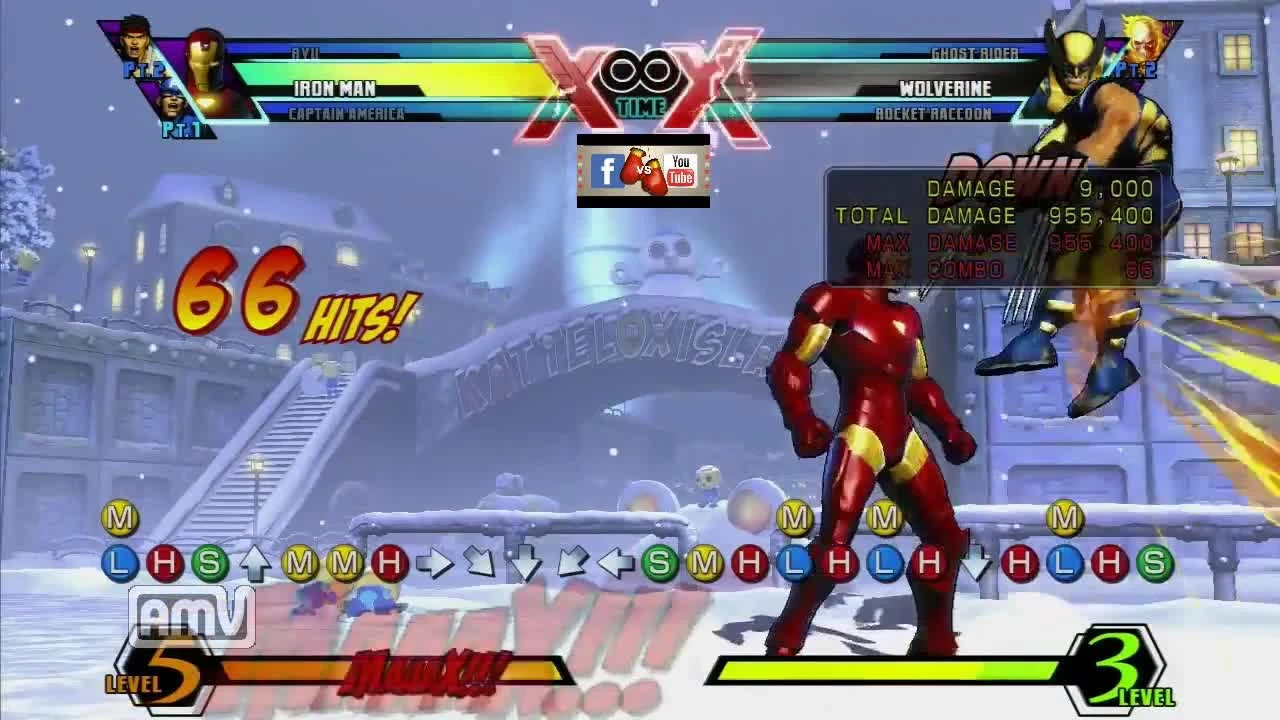 Все комбо Железного Человека в Ultimate Marvel vs Capcom 3