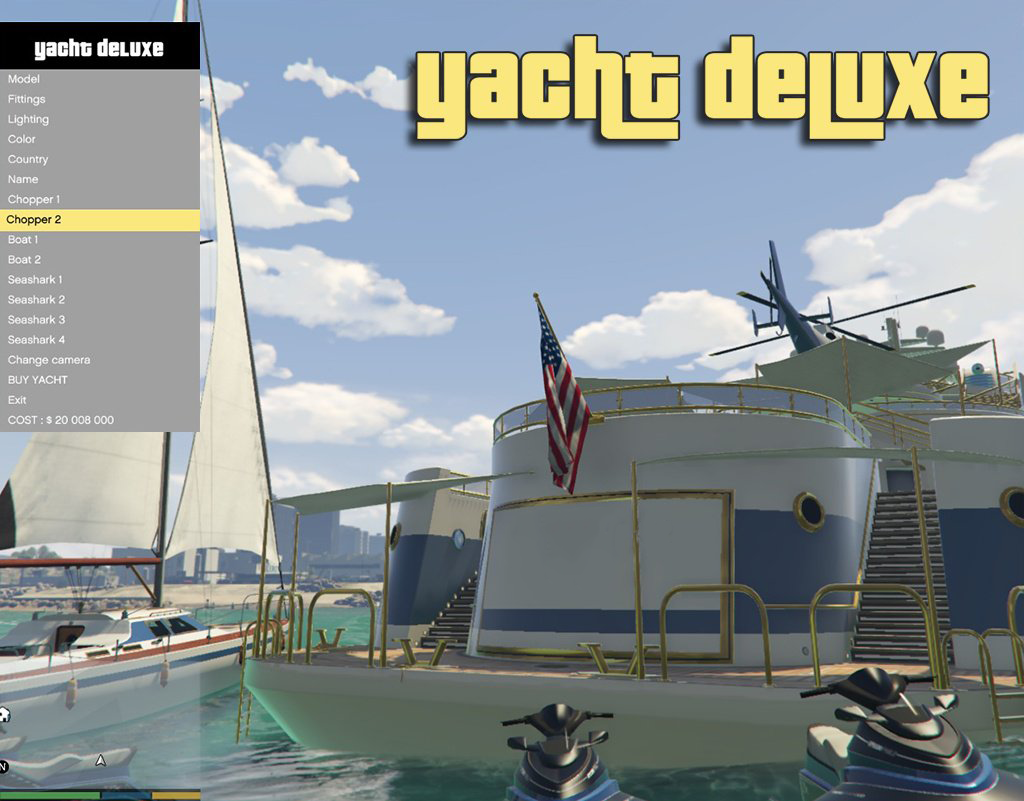 Grand Theft Auto 5 "Yacht Deluxe 1.8"