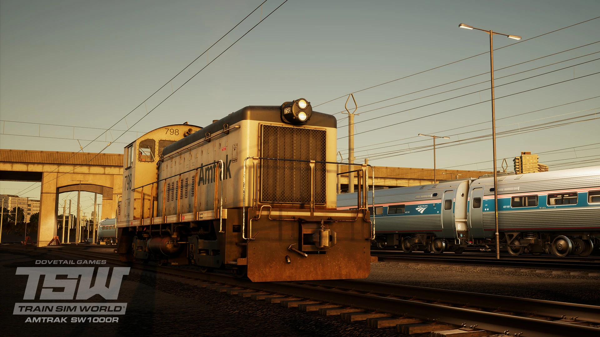 Amtrak SW1000R и кабина управления Метролайнер