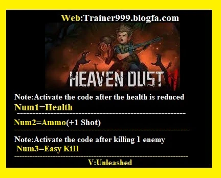 Heaven Dust 2: Трейнер/Trainer (+3) [Unleashed Version] {Abolfazl.k}