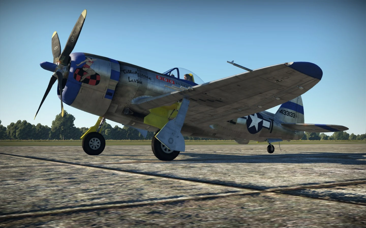 War Thunder "Semi-historical skin for the P-47M"