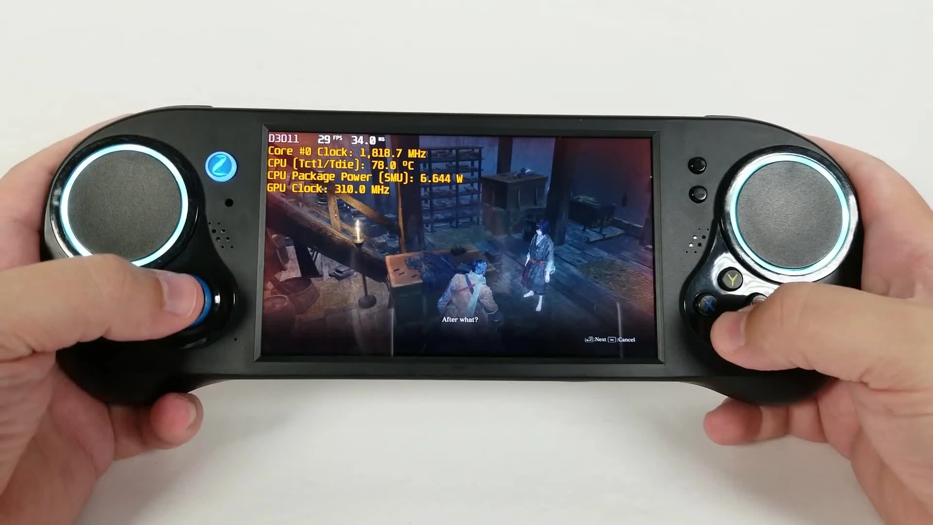 Геймплей Sekiro: Shadows Die Twice на портативке Smach Z