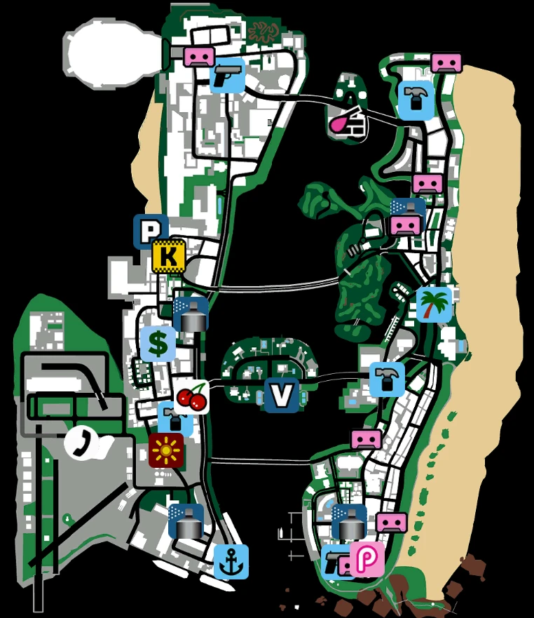 Grand Theft Auto: Vice City - Nextgen Edition "12 Сохранений - поэтапно"