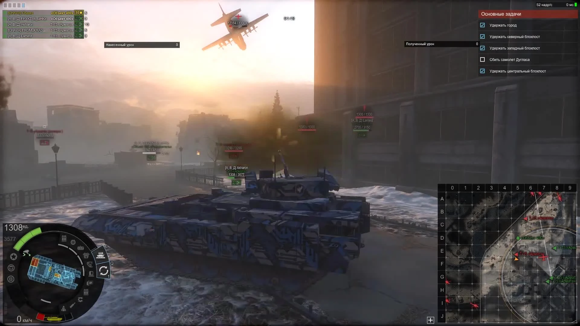 Armored Warfare - Прохождение "Кавказского конфликта" на сложности Герой. Глава 3 и 4