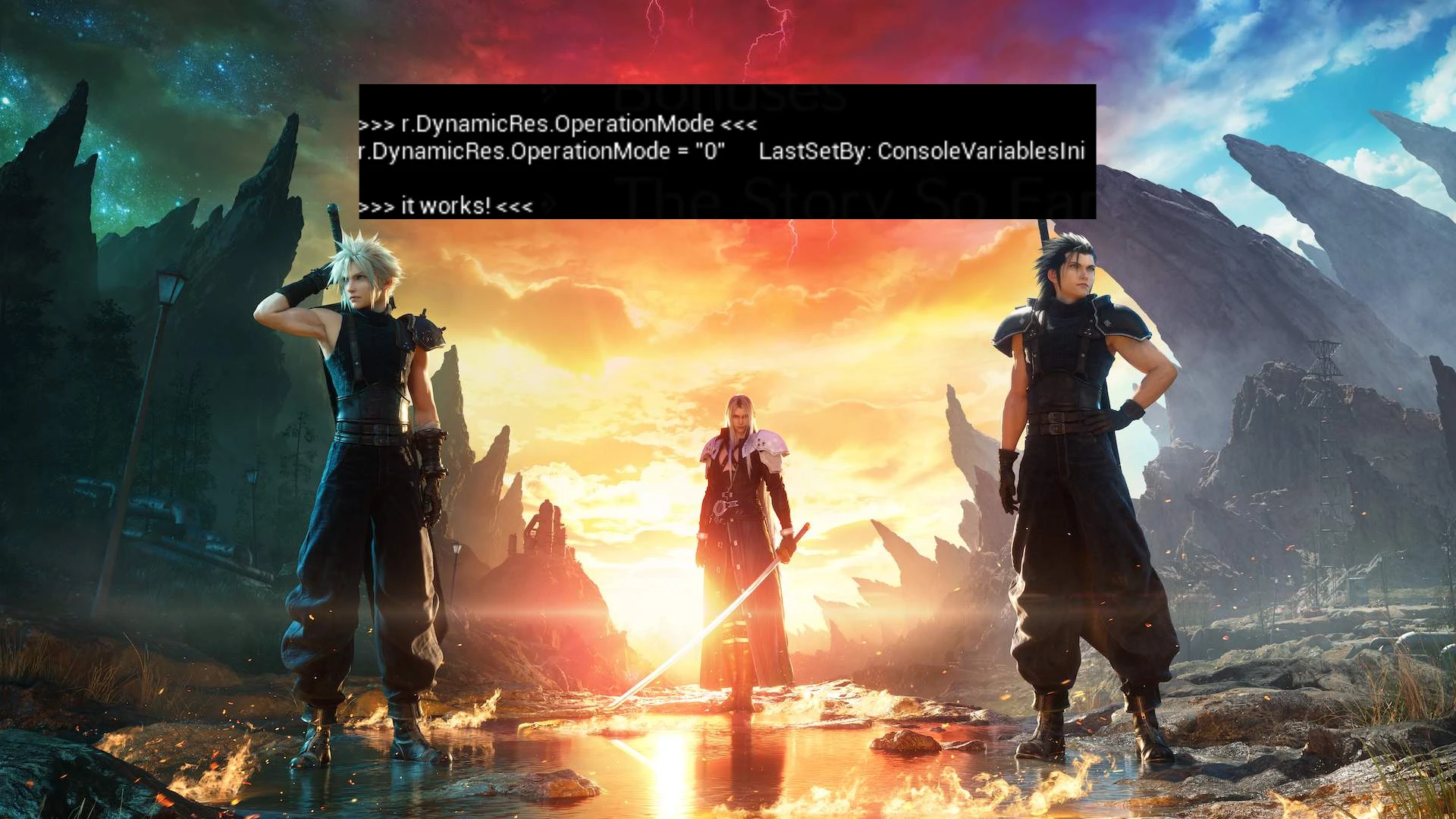 Final Fantasy 7 Rebirth "FFVIIHook - INI и разблокировщик консоли разработчика"