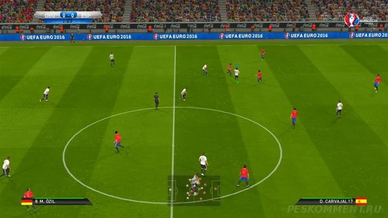 Pro Evolution Soccer 2016 "ТВ-попапс в стиле Евро-2016"