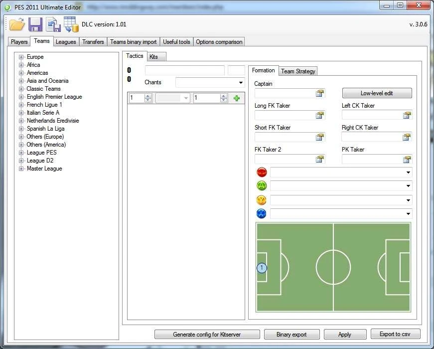 PES 2011 Ultimate Editor 3.0.6