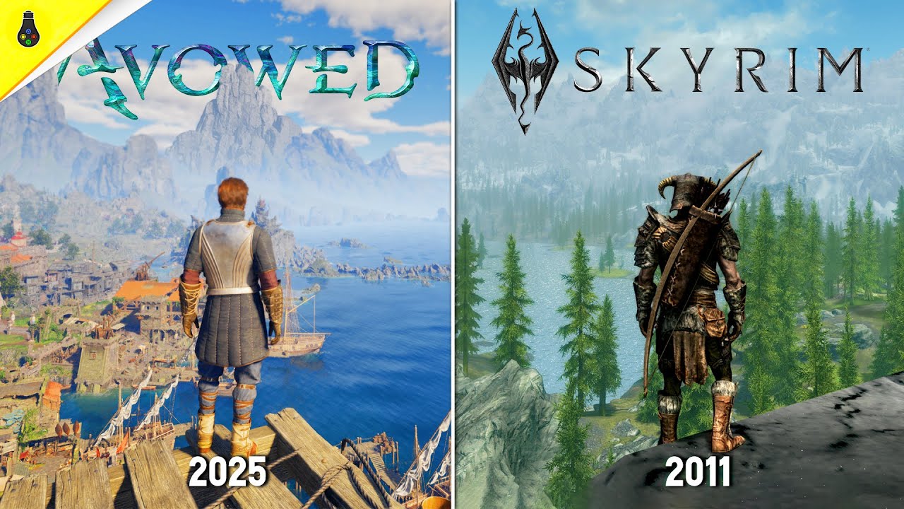 Avowed vs Skyrim: Сравнение графики, физики и деталей игр