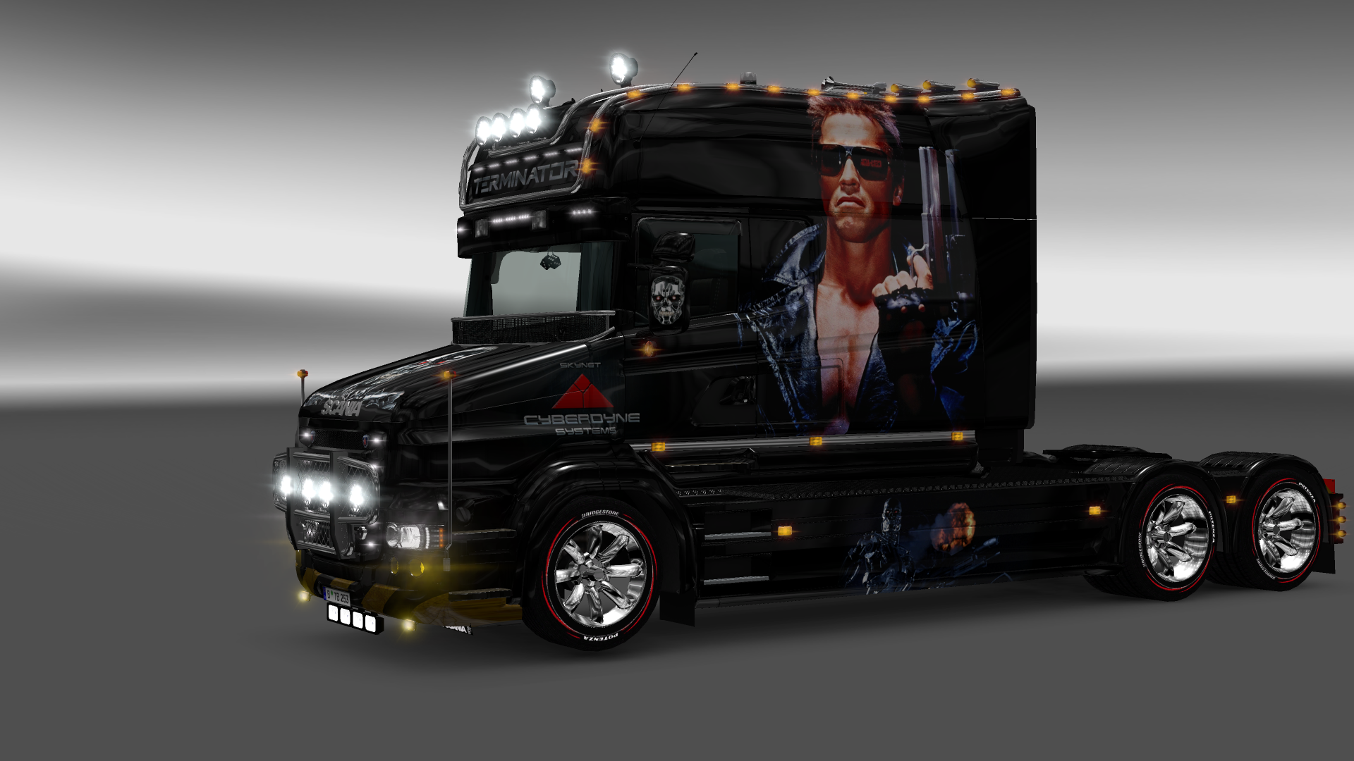 ETS 2 "Skin TERMINATOR for Scania T by SerzhKr"