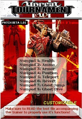 Трейнер (+8) для Unreal Tournament 3 v 1.01
