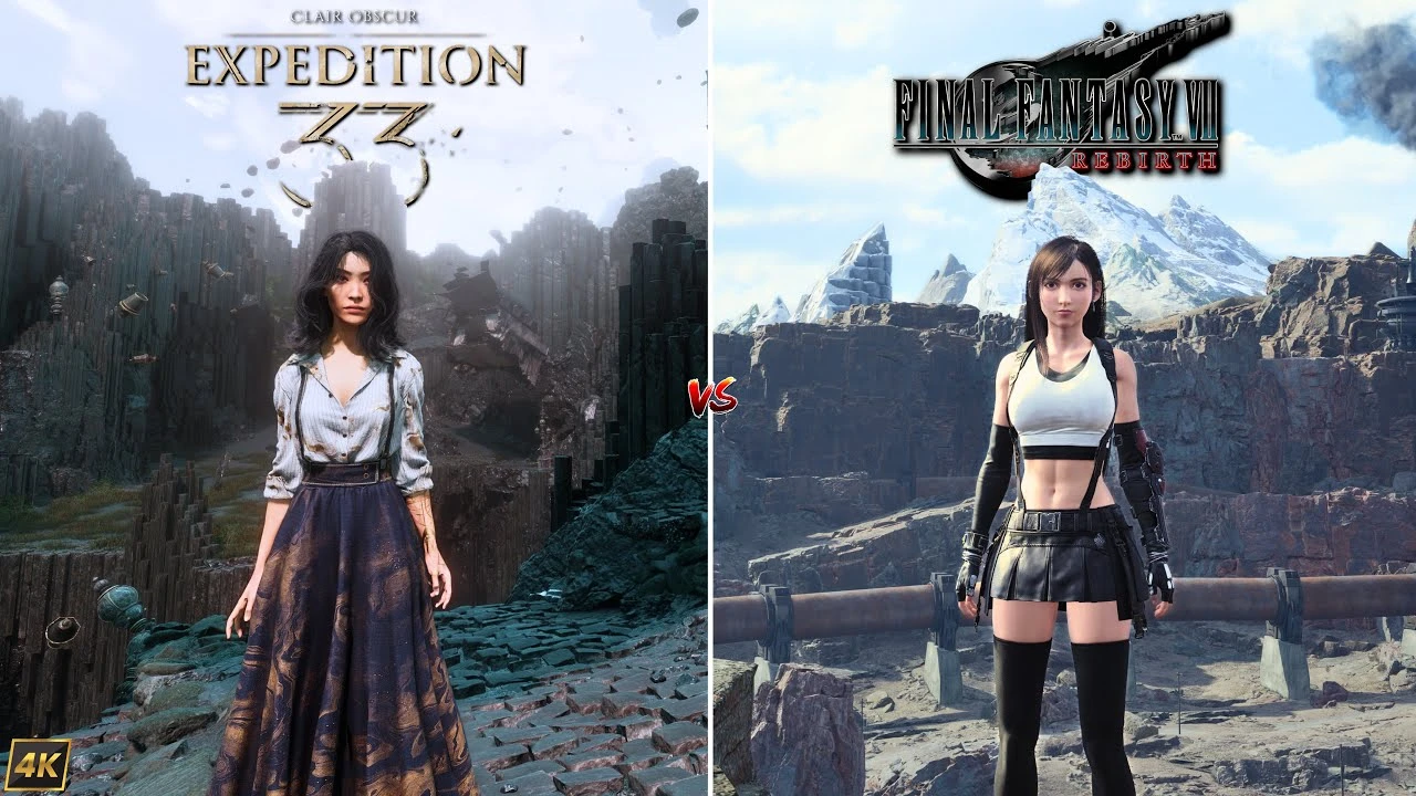 Сравнение графики и деталей Clair Obscur: Expedition 33 с Final Fantasy VII Rebirth