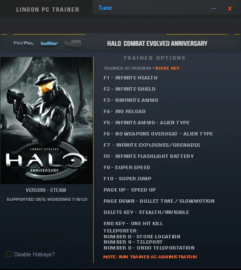 Halo: Combat Evolved Anniversary: Трейнер/Trainer (+15) [1.0] {LinGon}