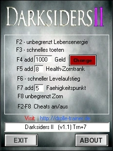 Darksiders 2: Трейнер/Trainer (+7) [1.0/Update 1: Fixed Version] {dr.olle}