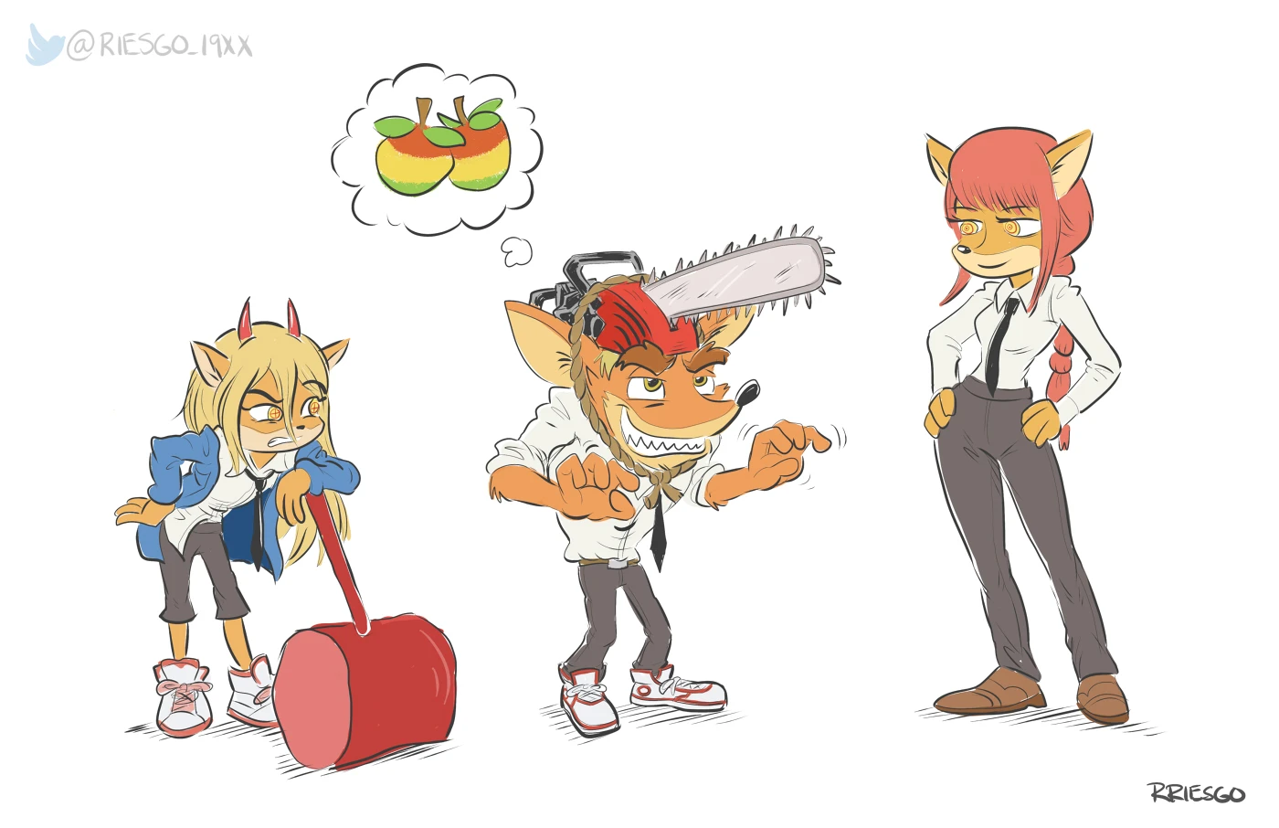 Креш Коко и Тавна смотрели Человека Бензопилу