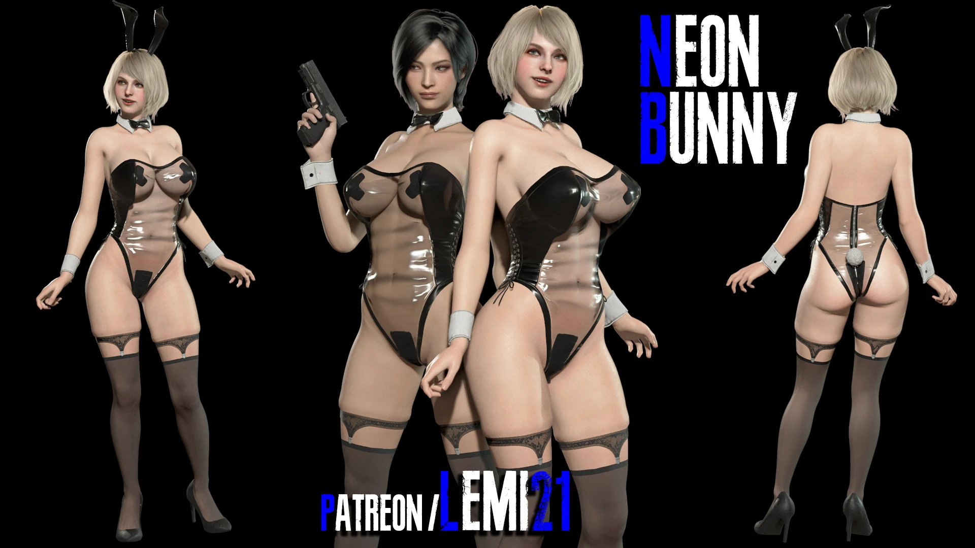 Resident Evil 4 "Эшли и Ада - Неоновые зайки" {Aqua}