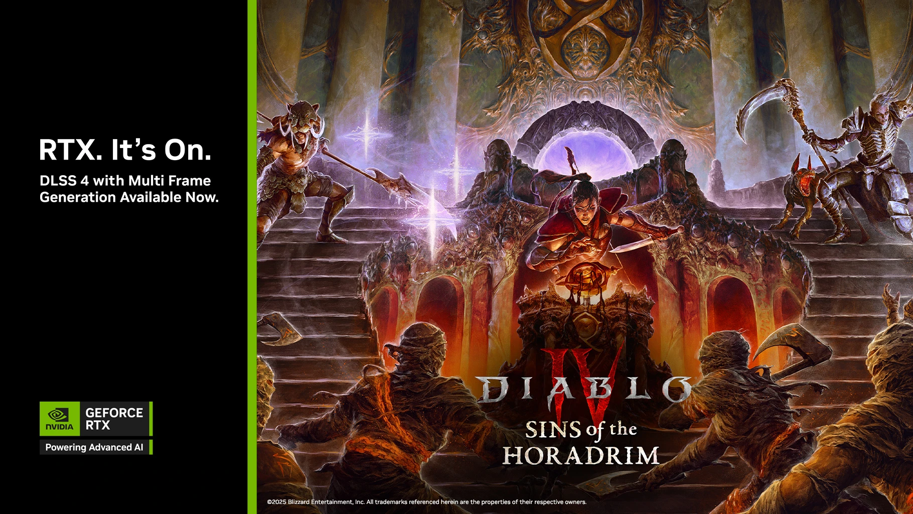 Diablo 4 получила поддержку Multi Frame Generation и DLSS 4 для обладателей видеокарт NVIDIA