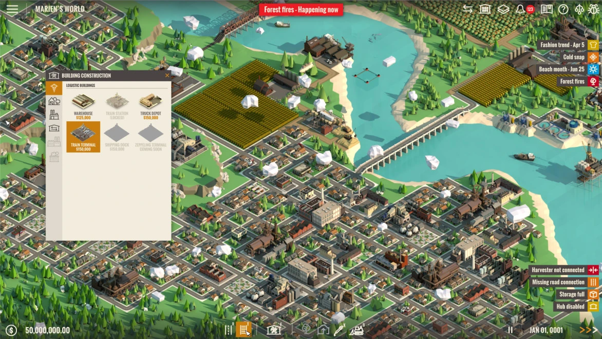 Занимательная стратегия Rise of Industry о возведении промышленной империи выйдет 9 февраля в ранний доступ