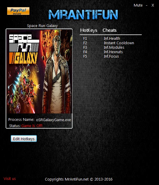 Space Run Galaxy: Трейнер/Trainer (+5) [1.0.3.4684.5997] {MrAntiFun}