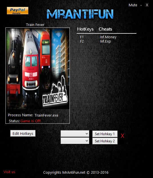 Train Fever: Трейнер/Trainer (+2) [Build 6219: 64 Bit] {MrAntiFun}