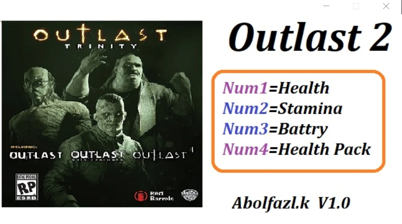 Outlast 2: Трейнер/Trainer (+4) [1.0] {Abolfazl.k}