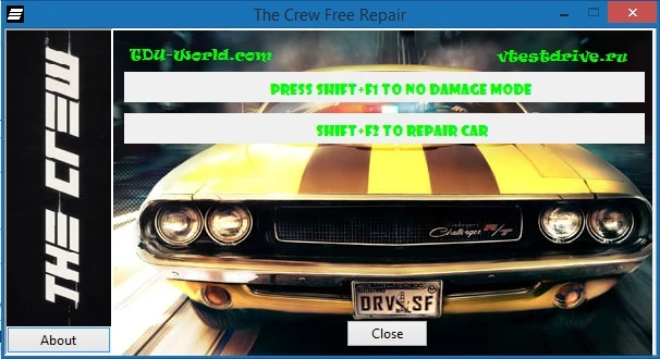 The Сrew: Чит-Мод (No Damage Hack / Без Урона для Автомобиля)