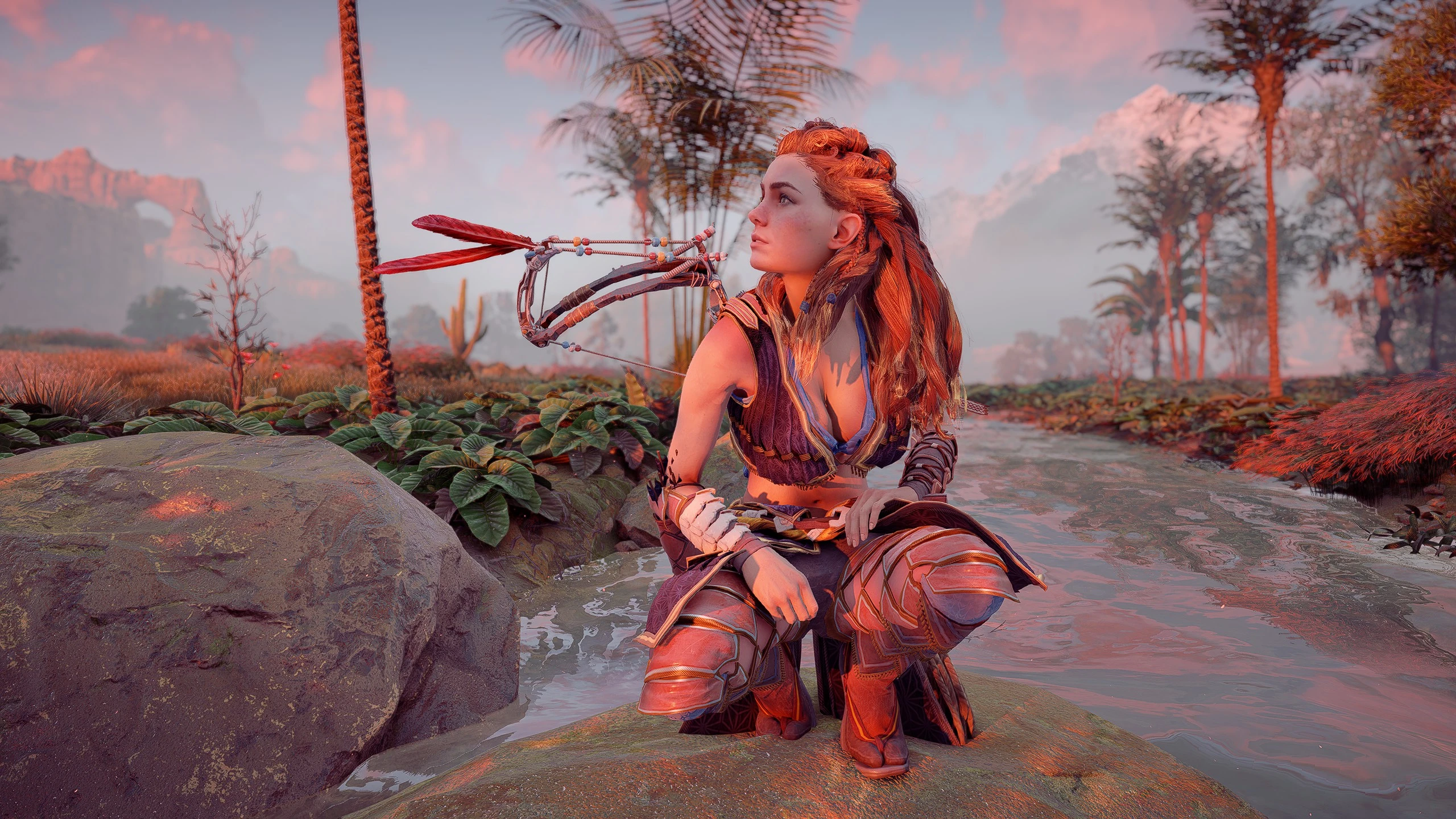 Horizon: Zero Dawn "Откровенный реплейсер брони - Carja Summer Blazon Outfit"