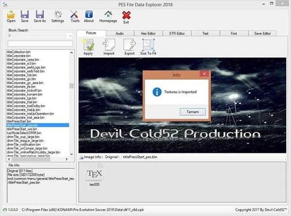 PES 2018 "File Explorer 2018 Beta By Devil Cold52"