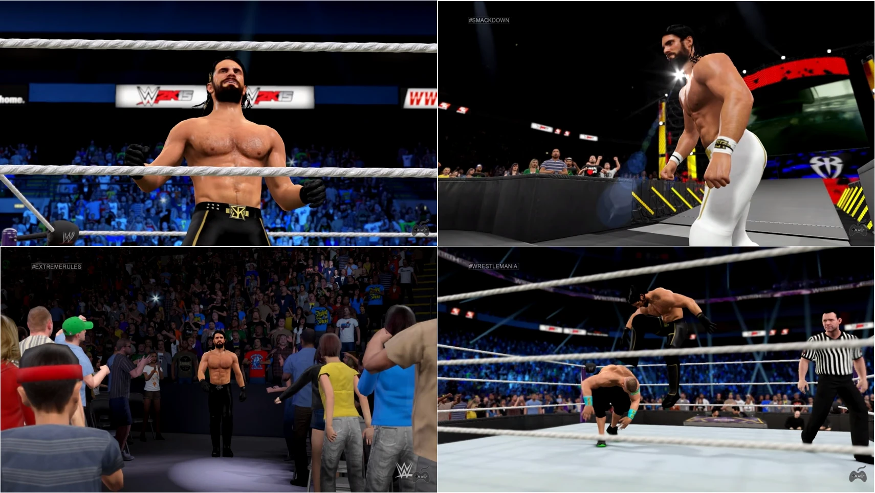 WWE 2K15 "Seth Rollins with 6 Attires Mod"