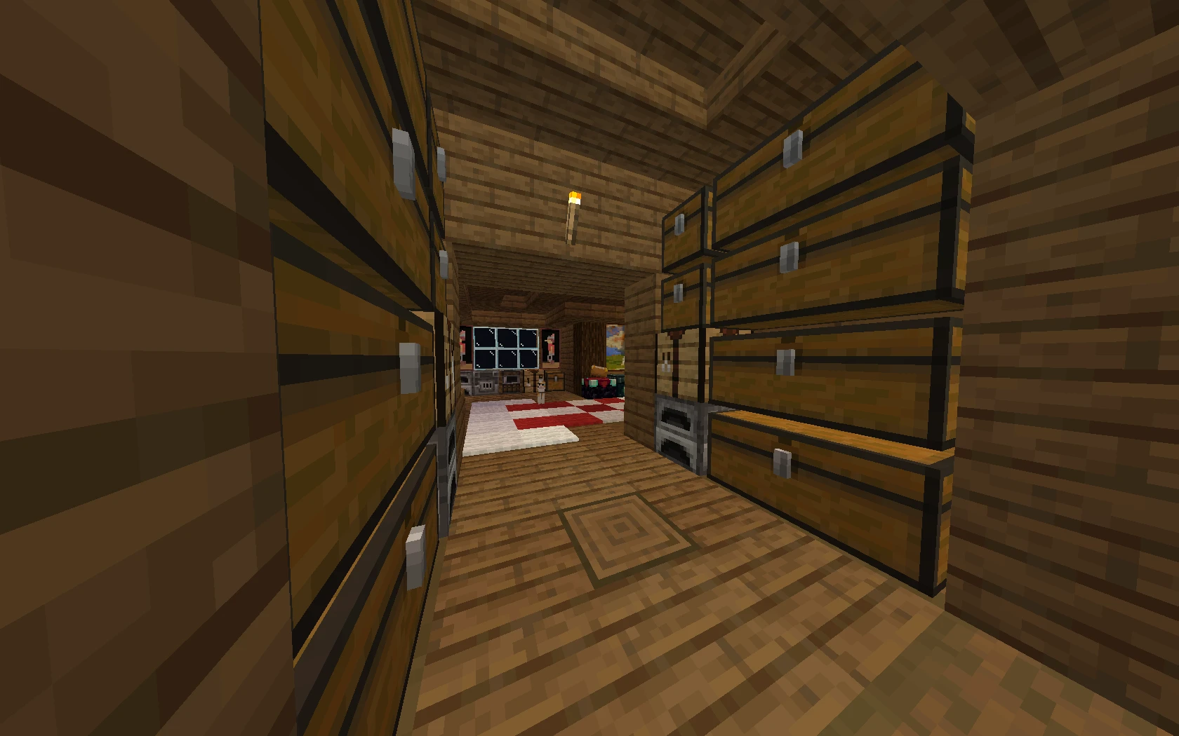 Minecraft "Сохранение - Еловый дом" [1.16.5]