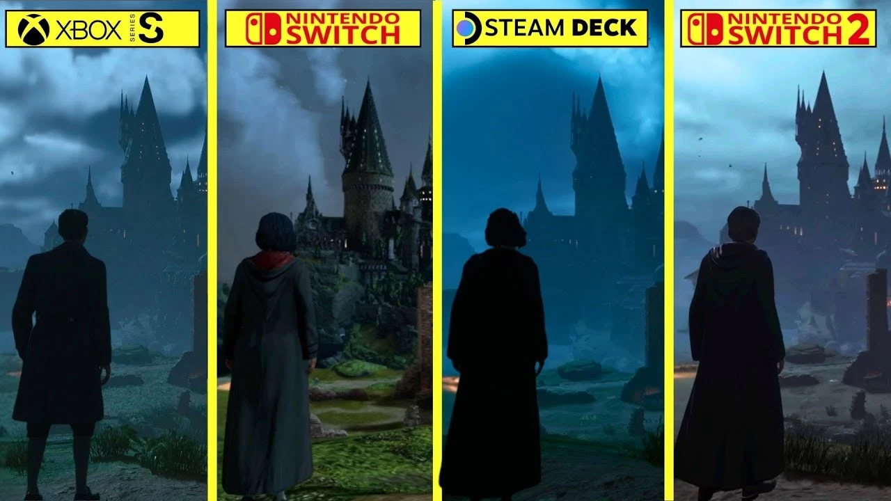 Hogwarts Legacy: сравнение графики на Switch 2, Steam Deck, Xbox Series S и оригинальной Switch
