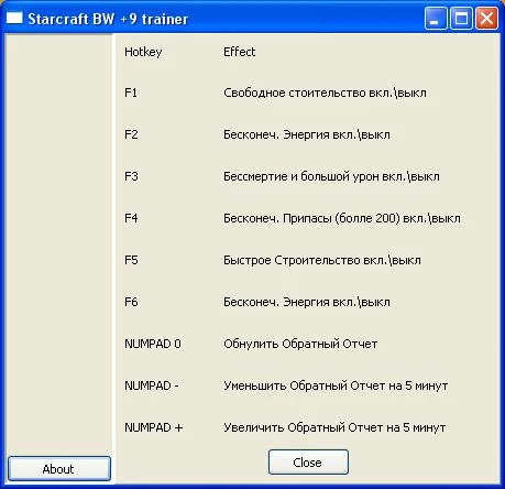Starcraft Brood War: Трейнер/Trainer (+9) [Latest Version]