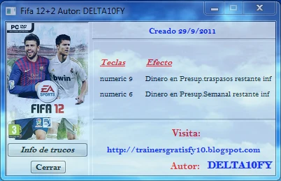 FIFA 12: Трейнер (+2) [1.0] {Delta10FY}