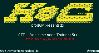 The Lord of the Rings - War in the North: Трейнер/Trainer (+5) [1.01/Update 1: STEAM] {HoG/Acubra}