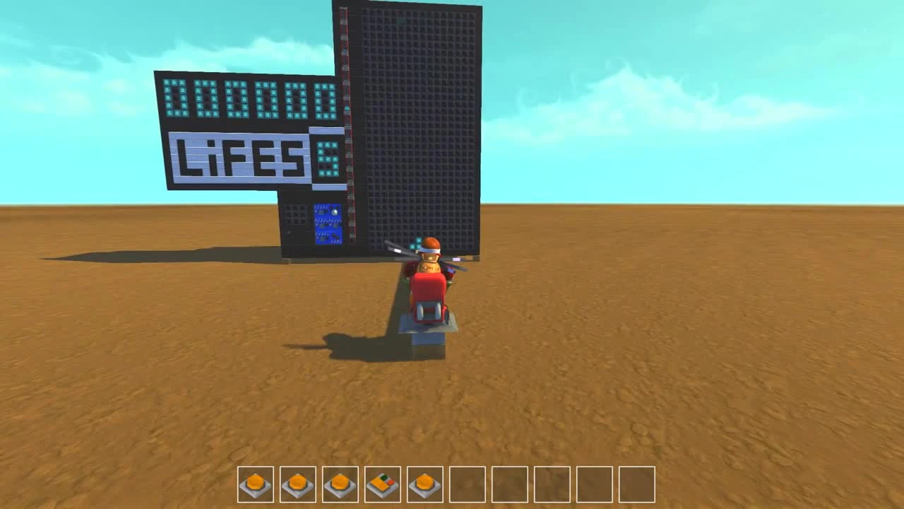 Scrap Mechanic "Игра в игре!? музыкальная тачка и плеер, танк и аттракцион в scrap mechanic (крутые механизмы)"