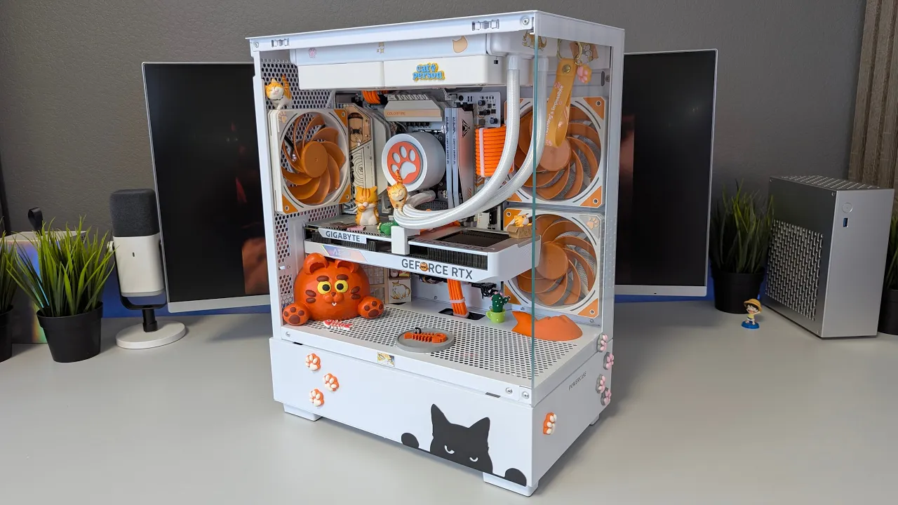 Meow PC Build: проект рыжего котика