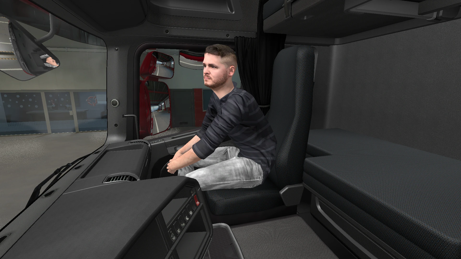 Euro Truck Simulator 2 "Анимированные пассажиры" [1.47]