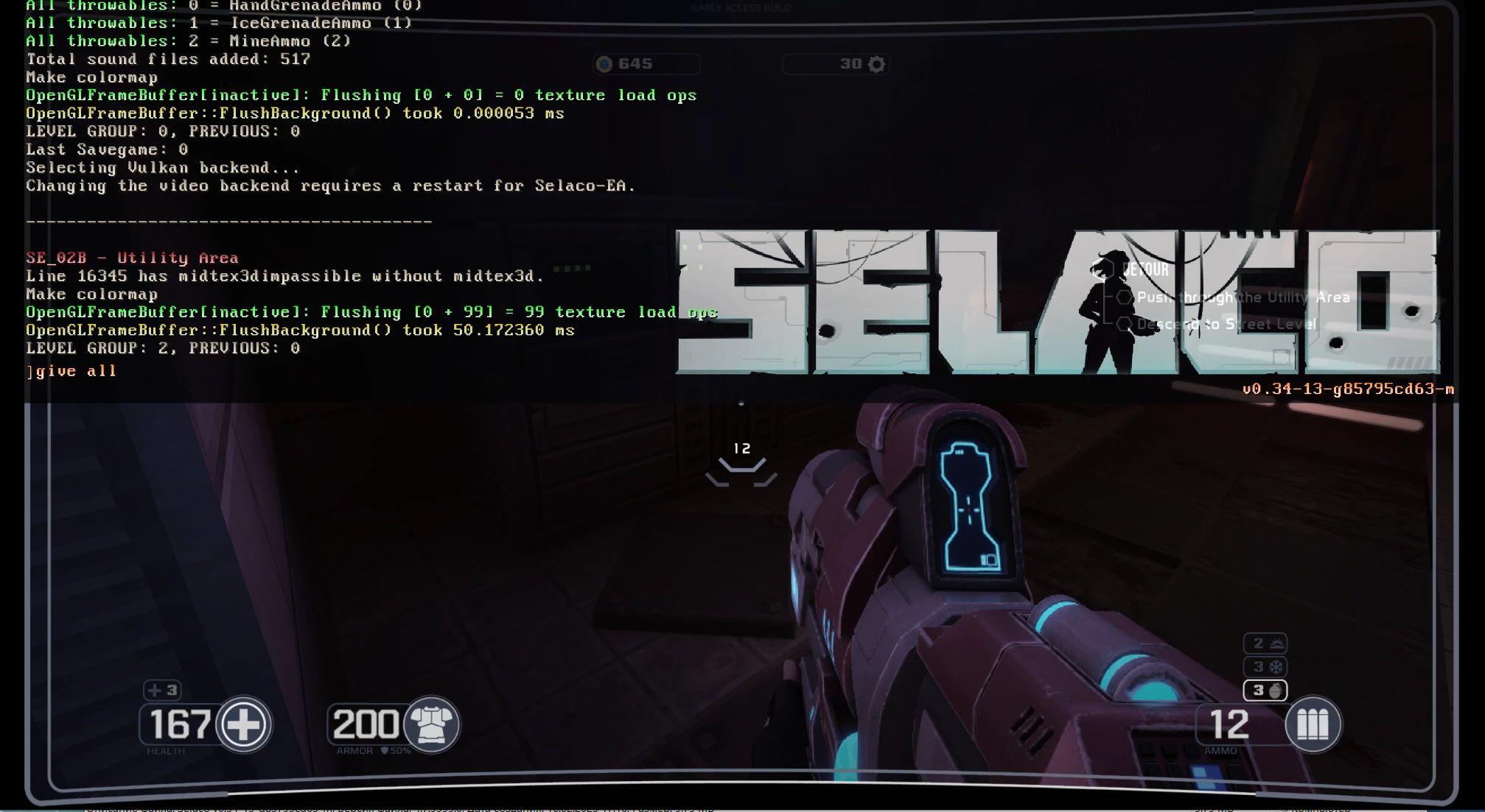 Selaco "Чит-Коды"