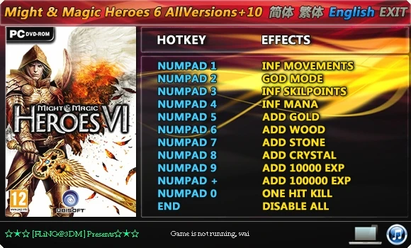 Might & Magic - Heroes 6: Трейнер (+10) [All Versions] {FLiNG}