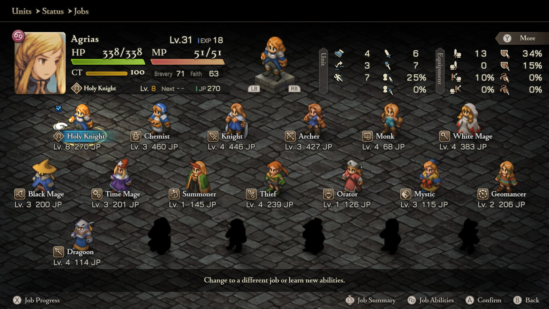 Final Fantasy Tactics: The Ivalice Chronicles "Таблица +3 для Cheat Engine от RikuNoctis: Редактор игрока и работы"