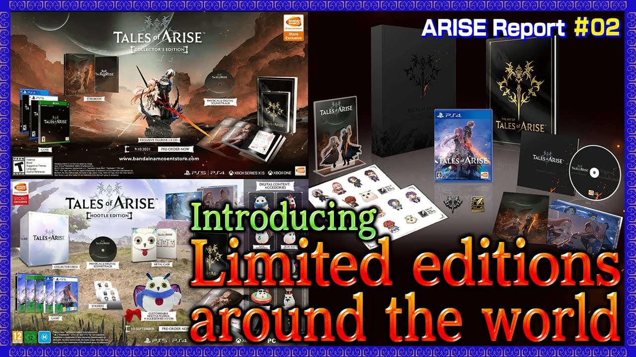 Разработчики рассказали о лимитированных изданиях Tales of Arise