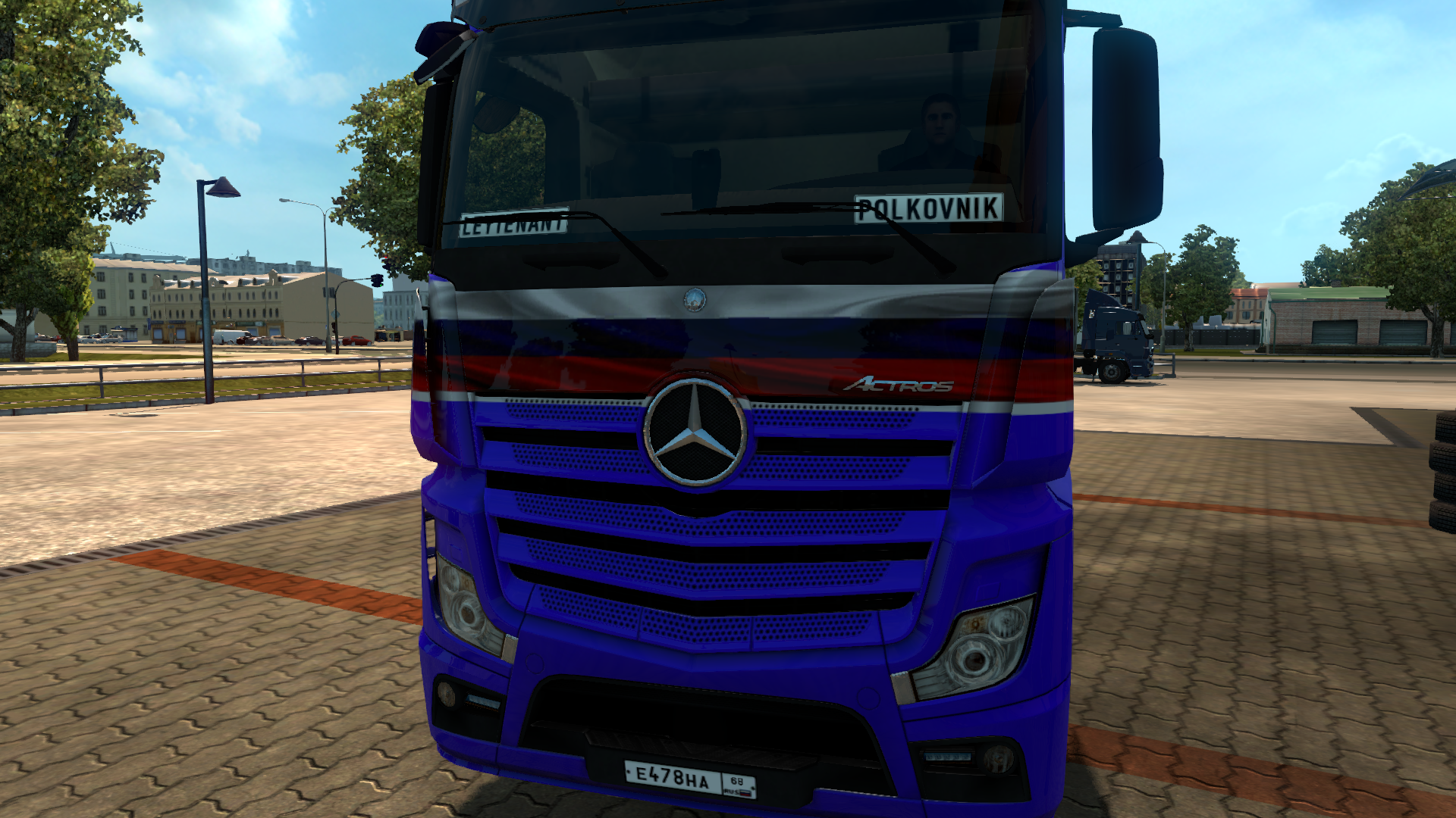 Euro Truck Simulator 2 "Скин Десантных войск (ВДВ) для ETS2 для Mercedes Across"