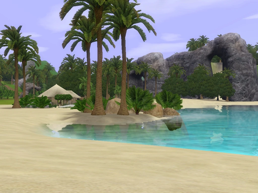 The Sims 3 "Необитаемый остров в стиле castaway island"