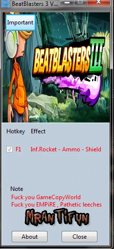 BeatBlasters 3: Трейнер/Trainer (+3) [43330826] {MrAntiFun}